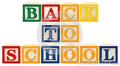 Alphabet Blocks Back To School Royalty Free Stock Image - Image: 15278726