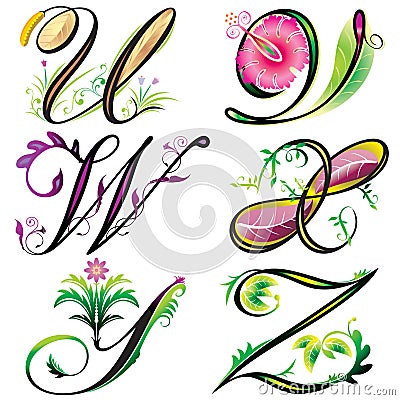 Stylish alphabet only a Stylish alphabet only a