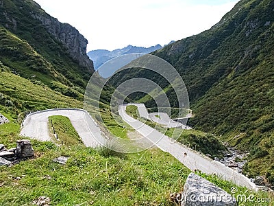 Alpine pass the Gottardpass