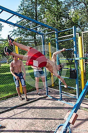 Amateur competitions of street workout