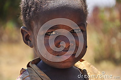 Amazing portrait of Beautiful african boy