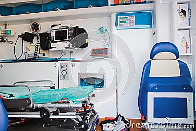 Ambulance interior