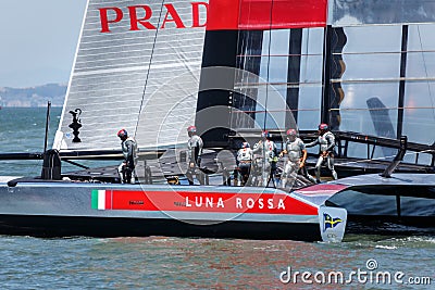 America s Cup qualifying race team Luna Rossa