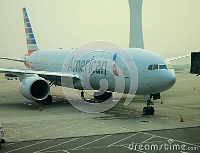 American Airlines Plane at Gate