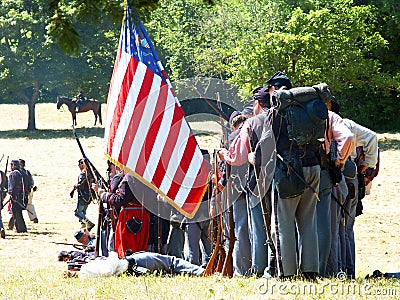 American Civil War re-enactors.