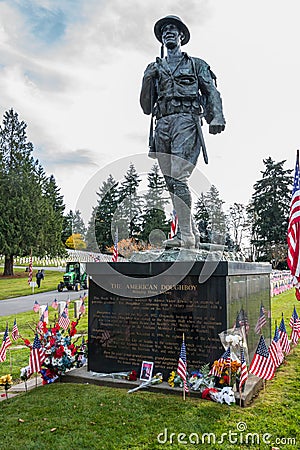American Doughboy Veterans Memorial Sculpture Monument