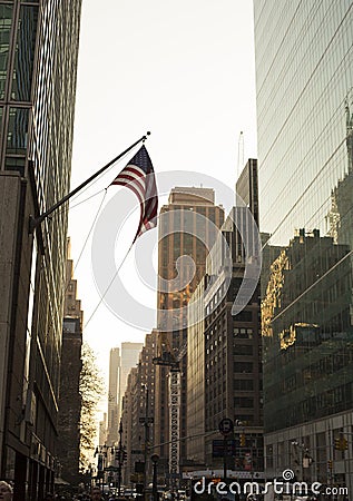 American Flag in New York City