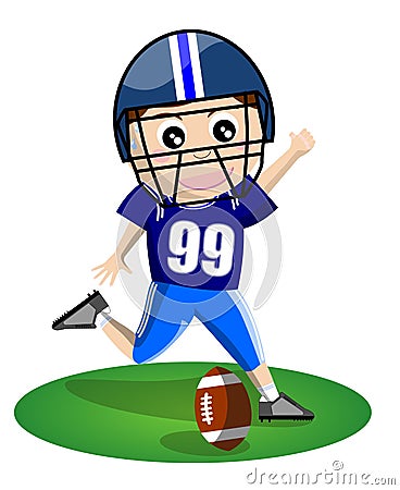 American Football Boy Stock Images - Image: 