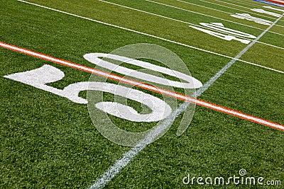 American Football Field - 50 yard line