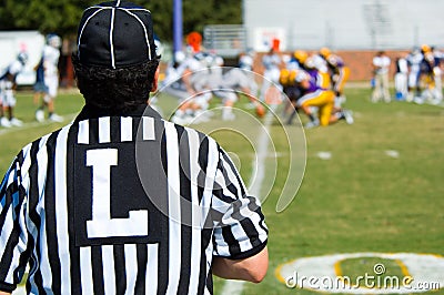 American Football game official -referee