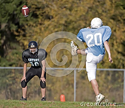 American football Kick off