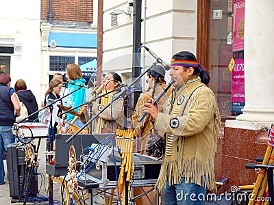 American Indian street Entertainers.