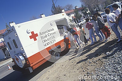 American Red Cross Disaster Service vehicle