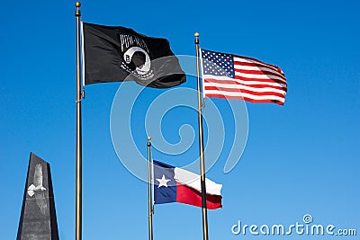 American Veterans Memorial Flags