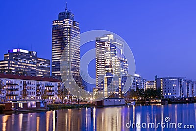 Amsterdam skyline in the Netherlands