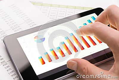 Analyzing graph with tablet-pc