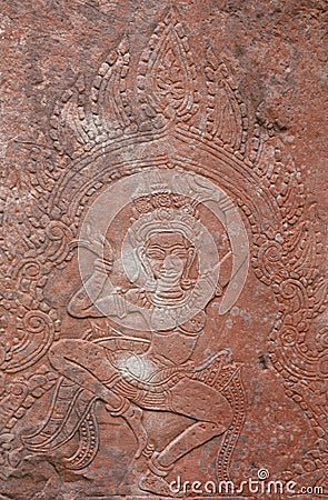 Ancient basorelief carving