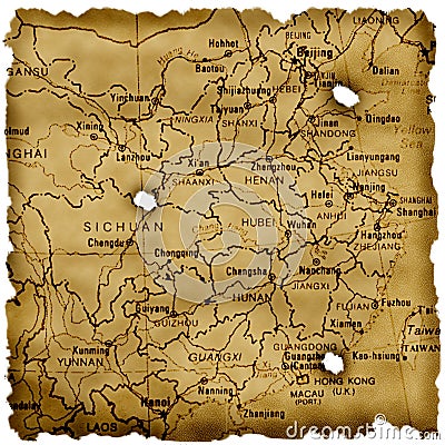 Ancient china map
