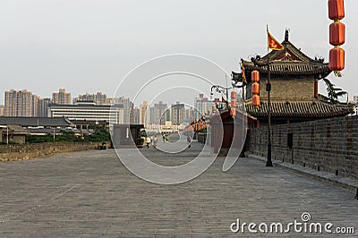 Ancient city wall of Xi an, Shaanxi Province, China