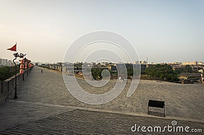 Ancient city wall of Xi an, Shaanxi Province, China