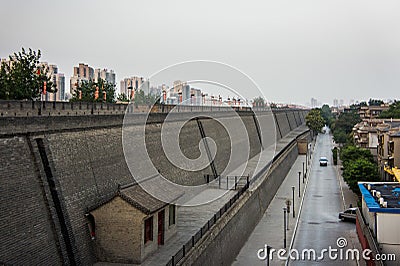 Ancient city wall of Xi an, Shaanxi Province, China