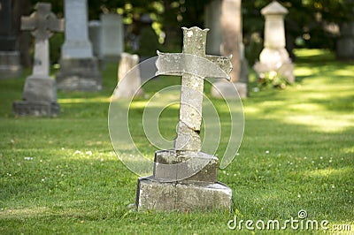 Ancient Cross Headstone