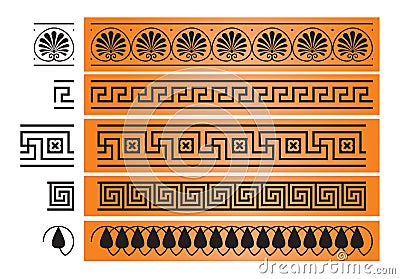 Ancient Greece ornament design element