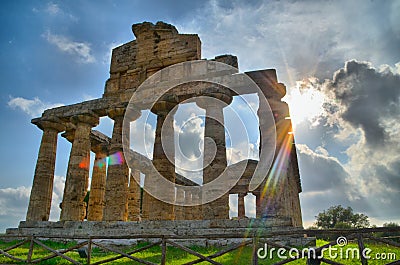 Ancient Greek temples and ruins