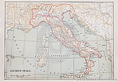 Ancient Italy map