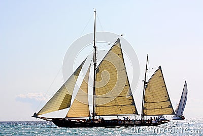 Ancient sailing ships regatta