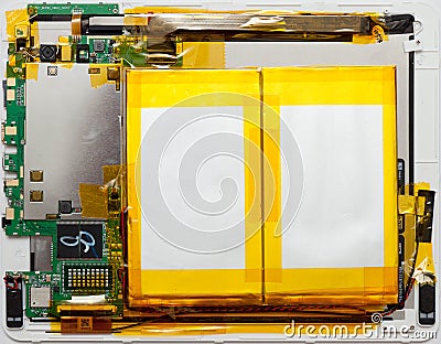 Android tablet disassembled