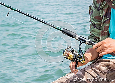 Angler Man Fishing