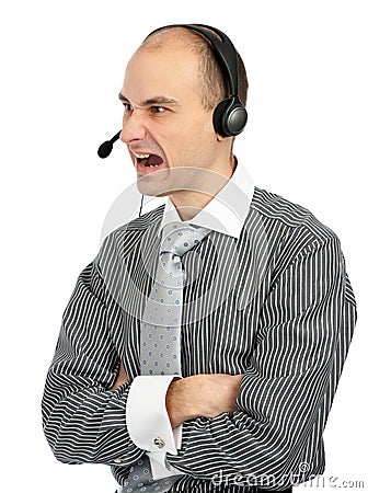 Angry phone operator