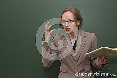 Angry teacher