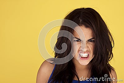 Angry woman.