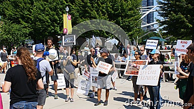 Animal Rights Protest Millennium Park