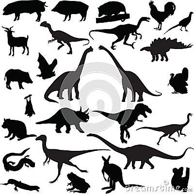 Animal silhouette vector