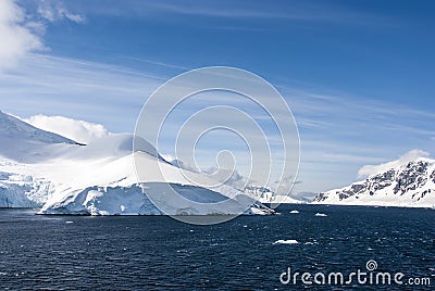 Antarctica -Fairytale landscape in a sunny day