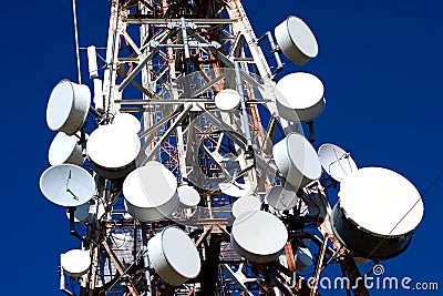 Antenna Drums on Mobile Phone Mast