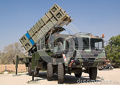 Anti-aircraft missile system on heavy vehicle