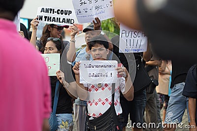 Anti coup in Thailand