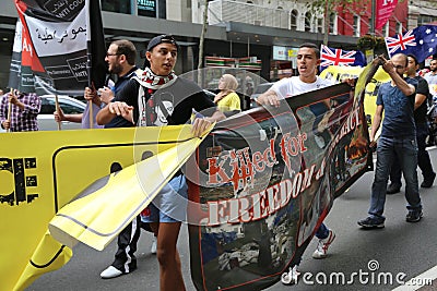 Anti-Egyptian Government protestors in Sydney