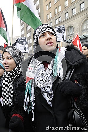 Anti-Israel occupation of Gaza Rally.