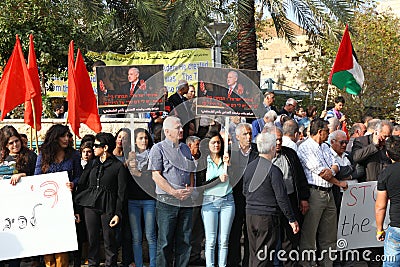 Anti war demonstration supporting Gaza in Nazareth