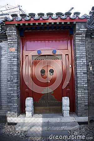 The antique building gate building