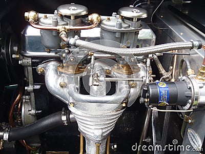 Antique car engine