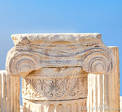 Antique greek column