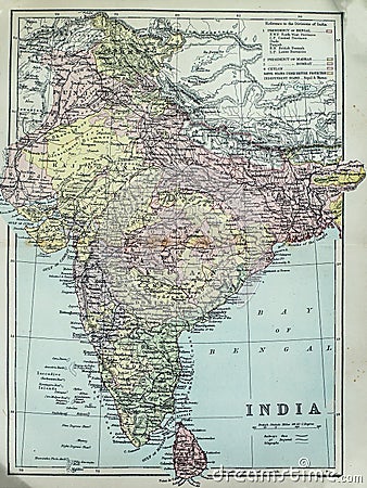 Antique Map of India