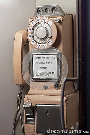 Antique pay phone