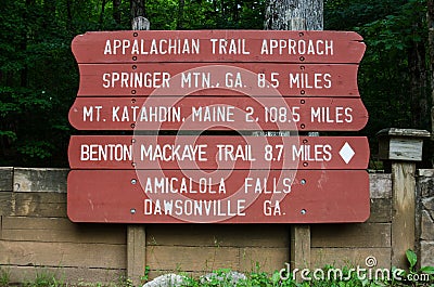 Appalachian Trail Approach Sign